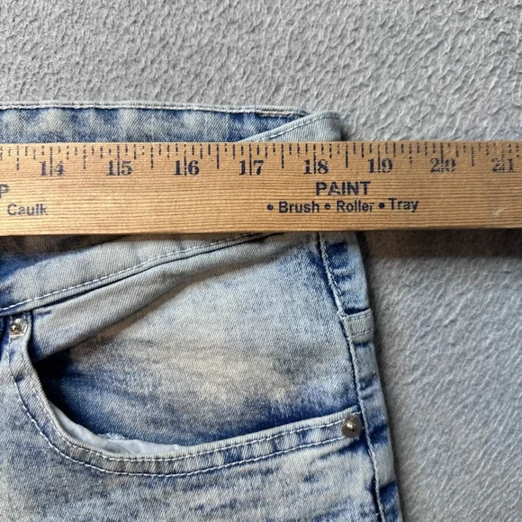 Southpole Jeans Mens 36x32 Light Blue Flex Movement Acid Wash Straight Leg Denim - Picture 6 of 10